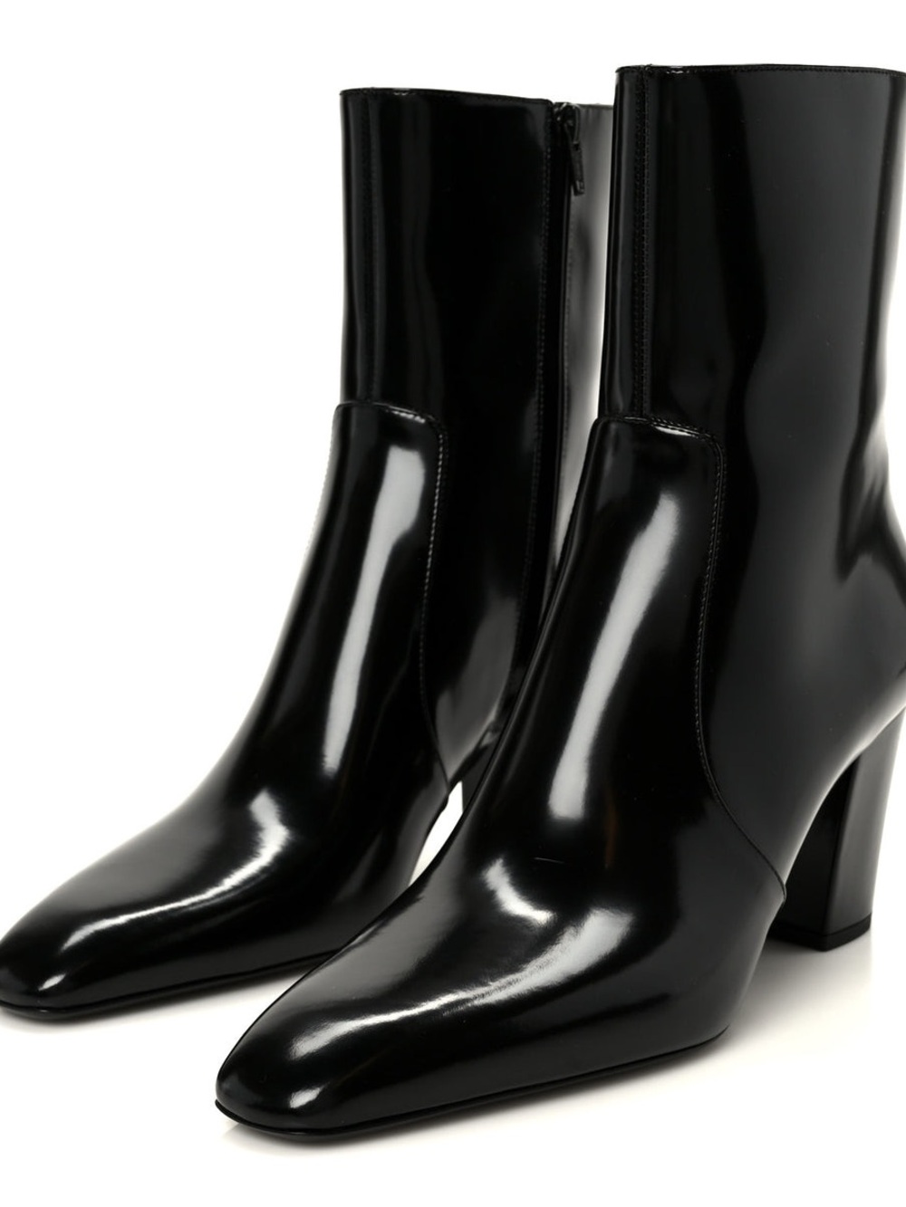 Saint Laurent Vitello Marilyn Betty 70 Ankle Zip Boots